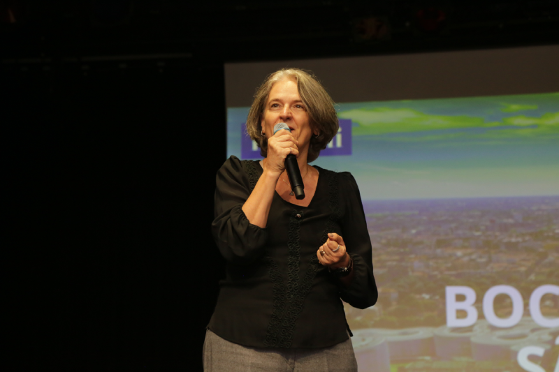 Professora Valdenice M. M. de Cerqueira discursa no "Bocconi meets São Paulo"