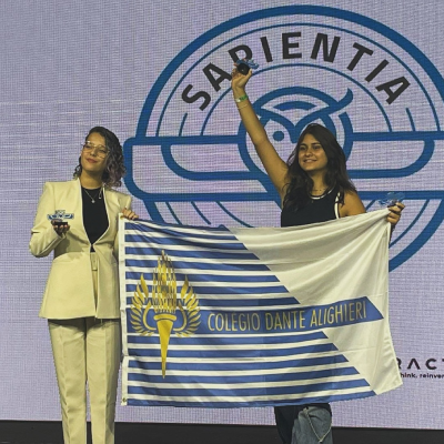 Dantianas Camila Sastre e Mariana Lira foram premiadas na Olimpíada do Futuro